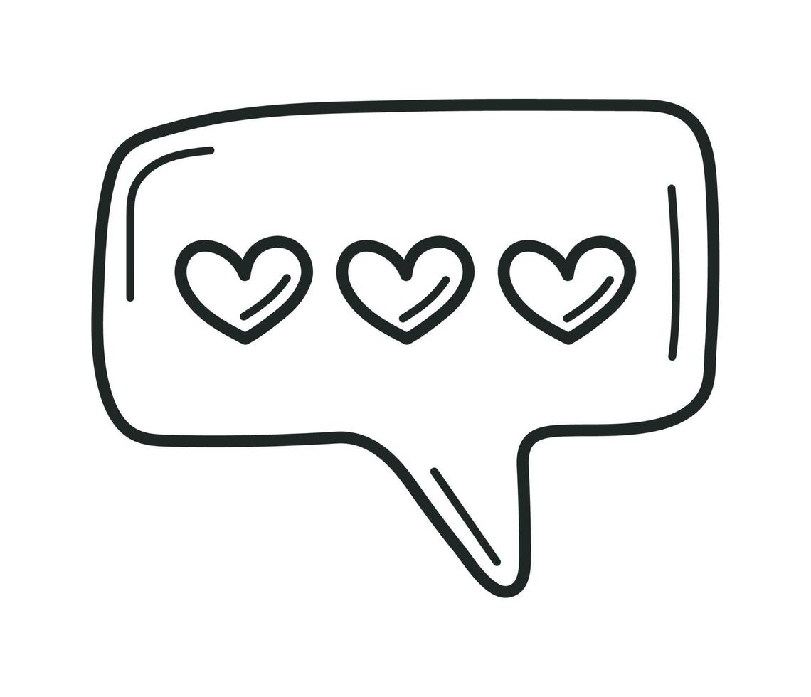 social media like doodle vector