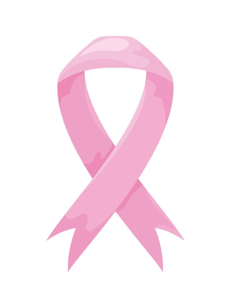 cáncer de mama seda rosa vector