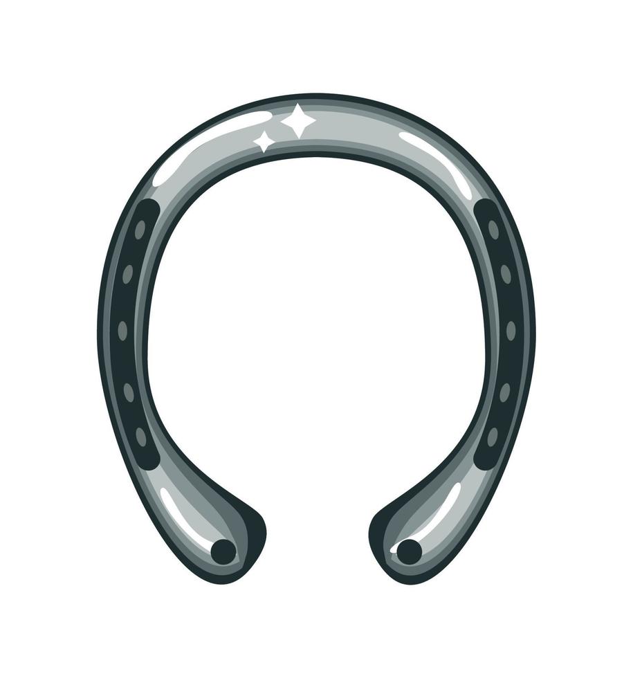 horseshoe flat icon vector