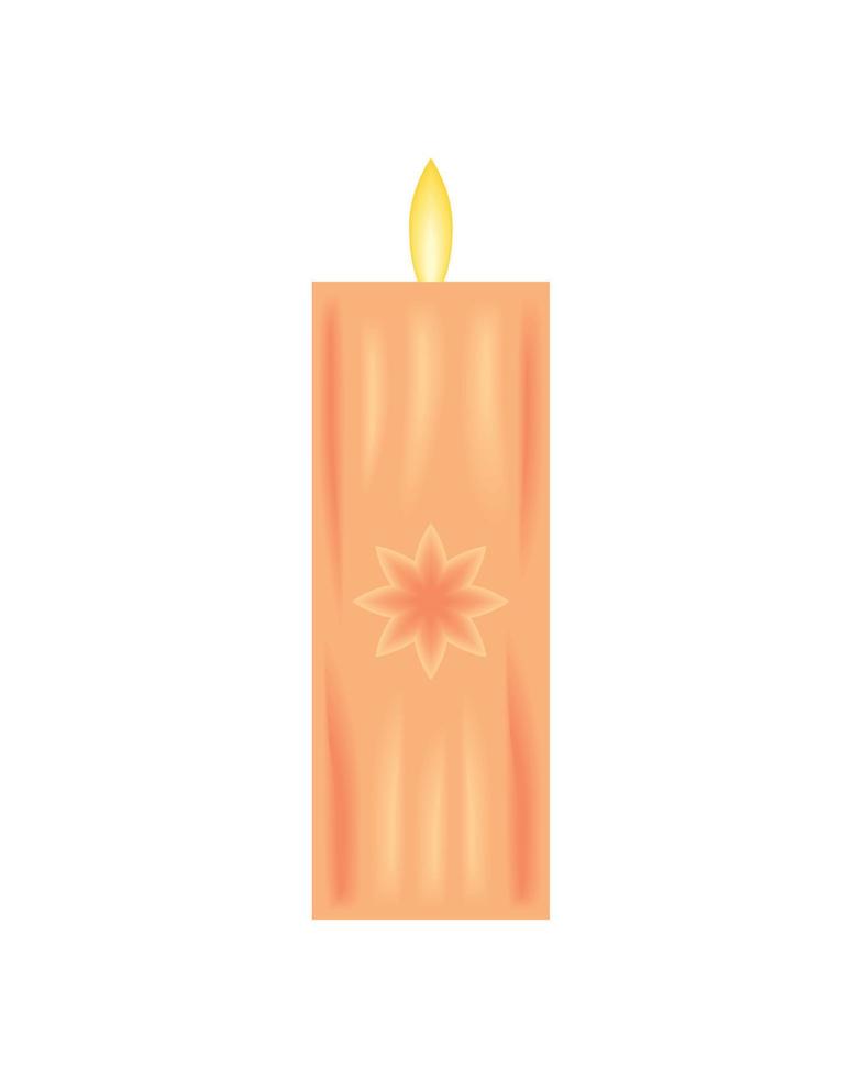 candle decoration icon vector