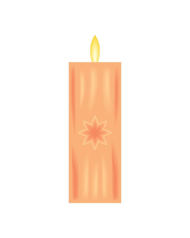 icono de decoración de velas vector