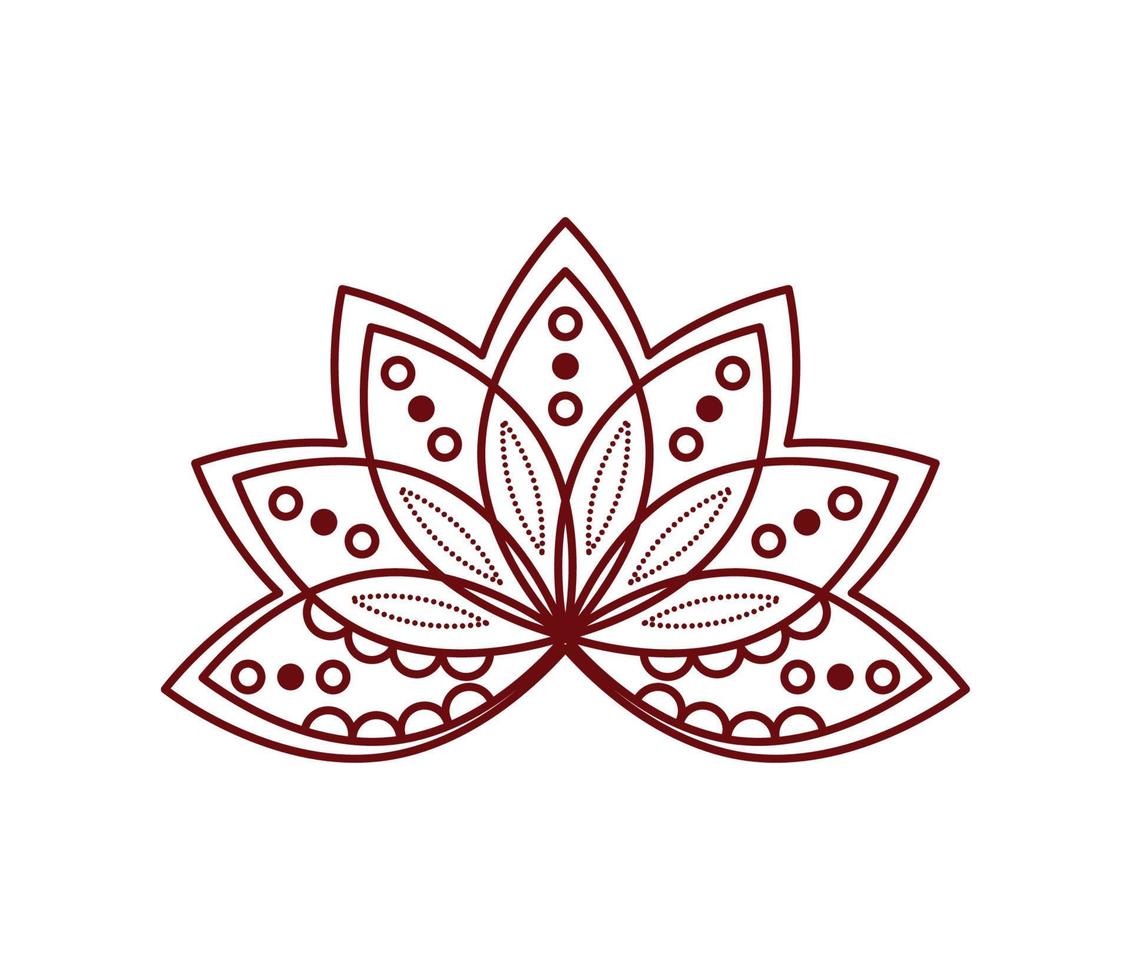 lotus flower decoration vector