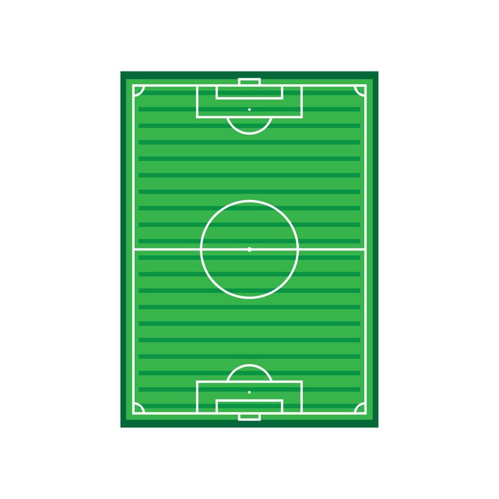soccer field top view vector