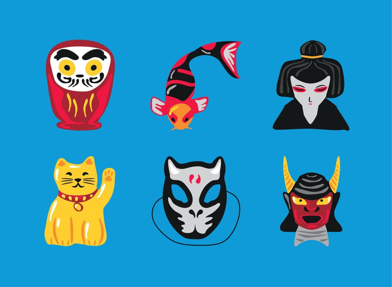 japanese national cultural vector