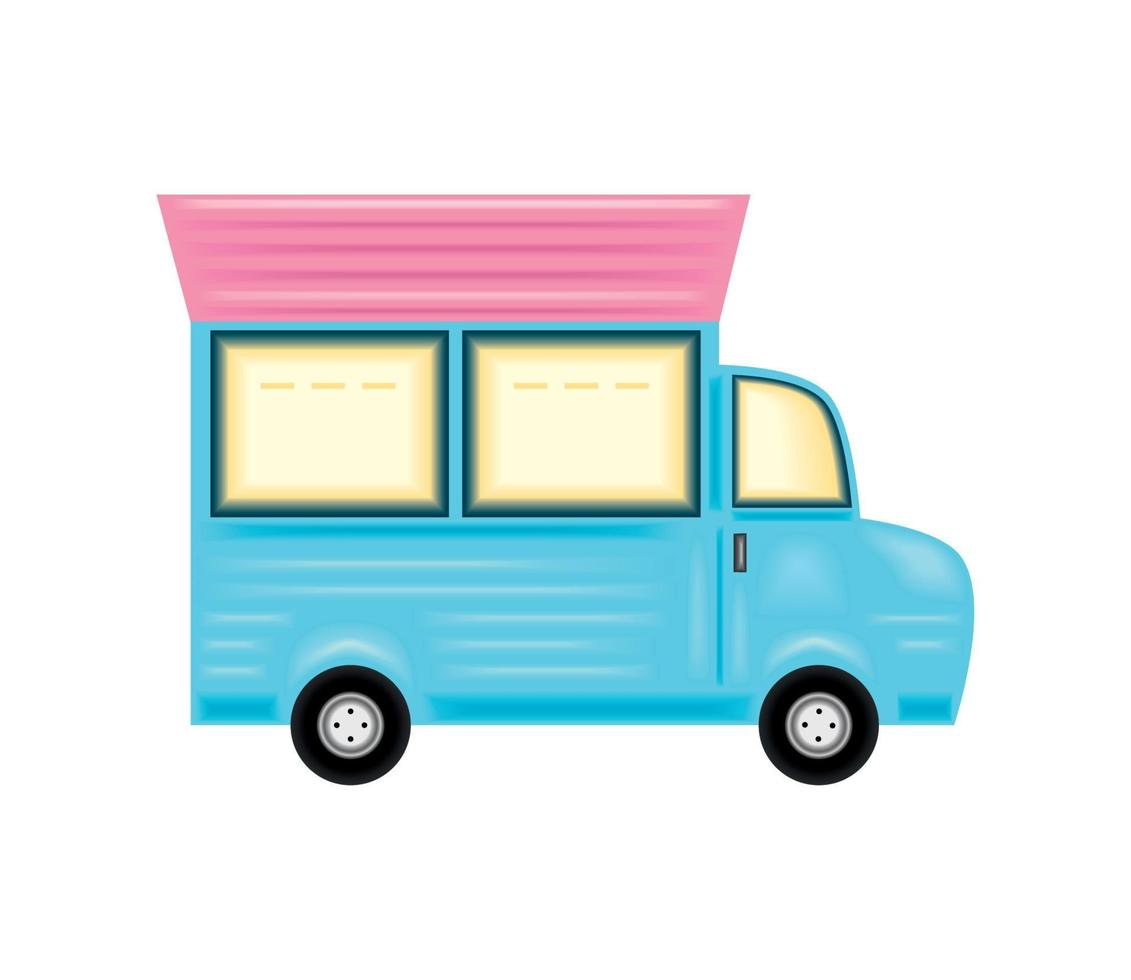 food truck isolated vector