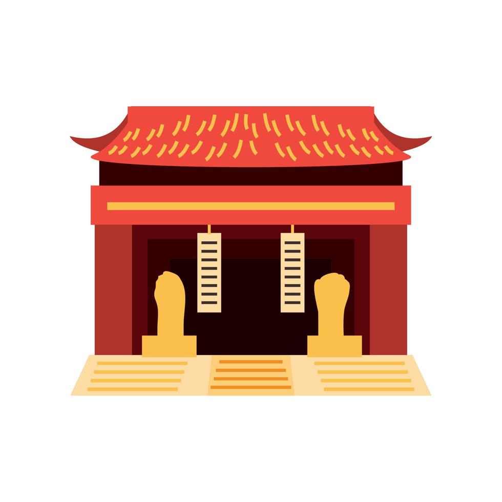 templo chino tradicional vector