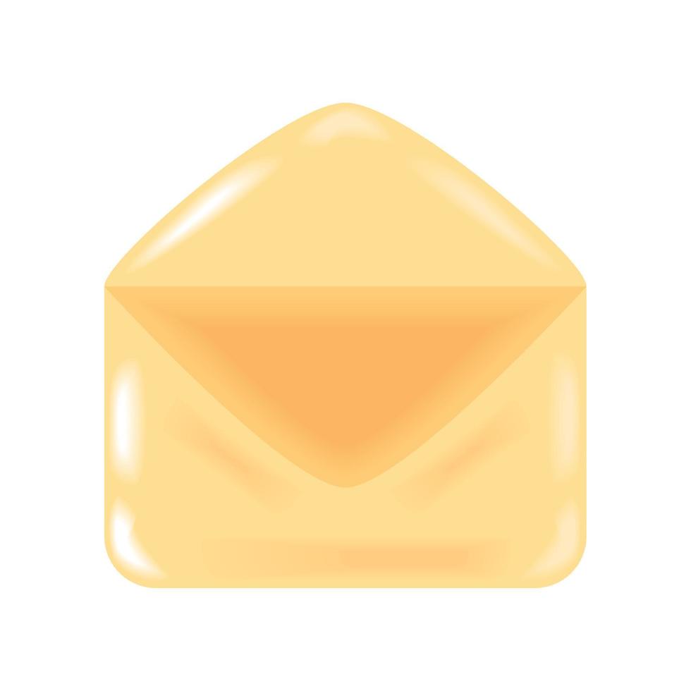 envelope icon flat vector