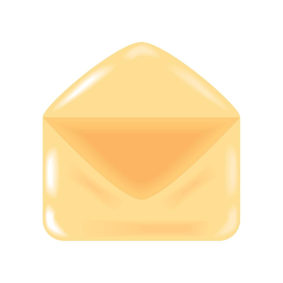 envelope icon flat vector