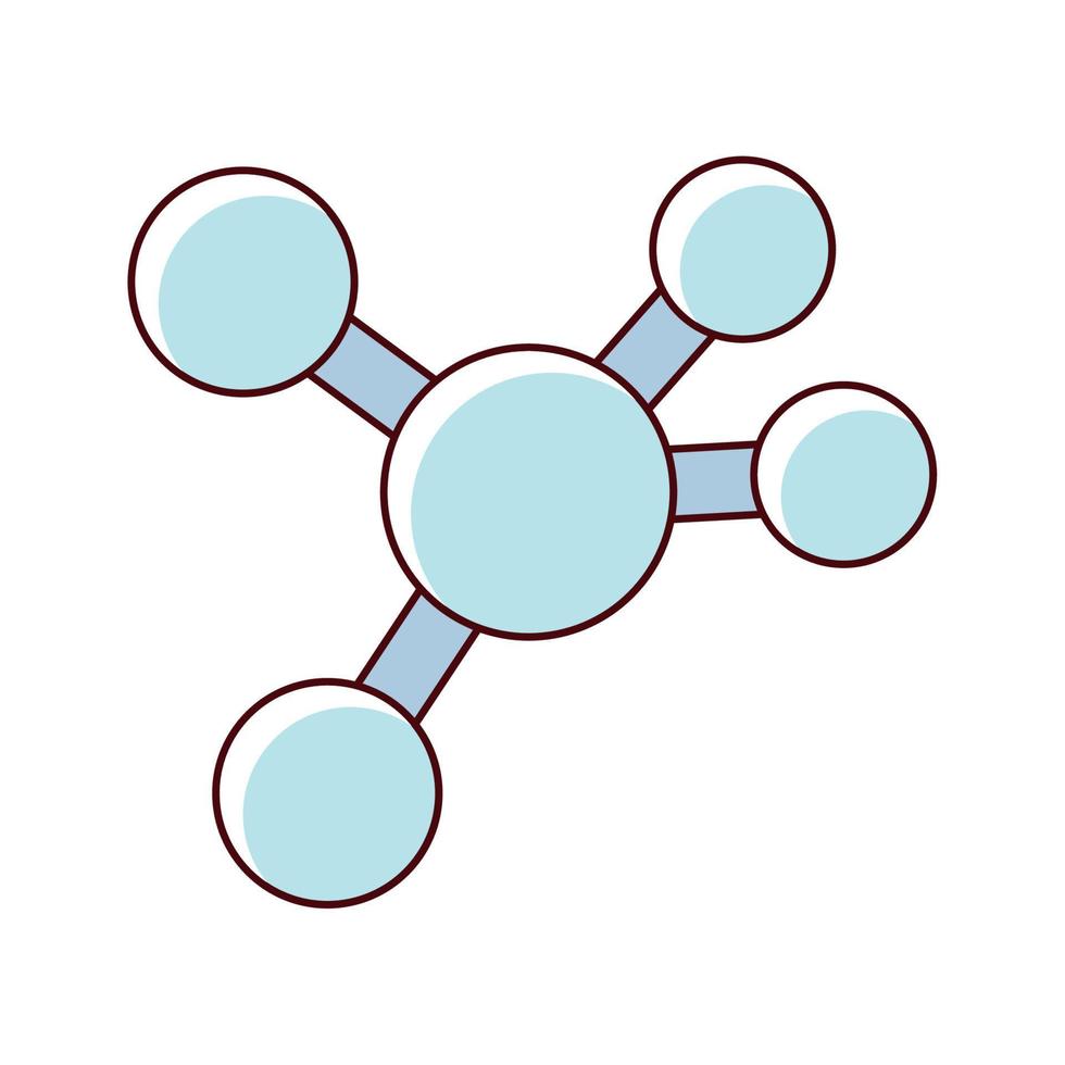 estudio de moléculas biológicas vector