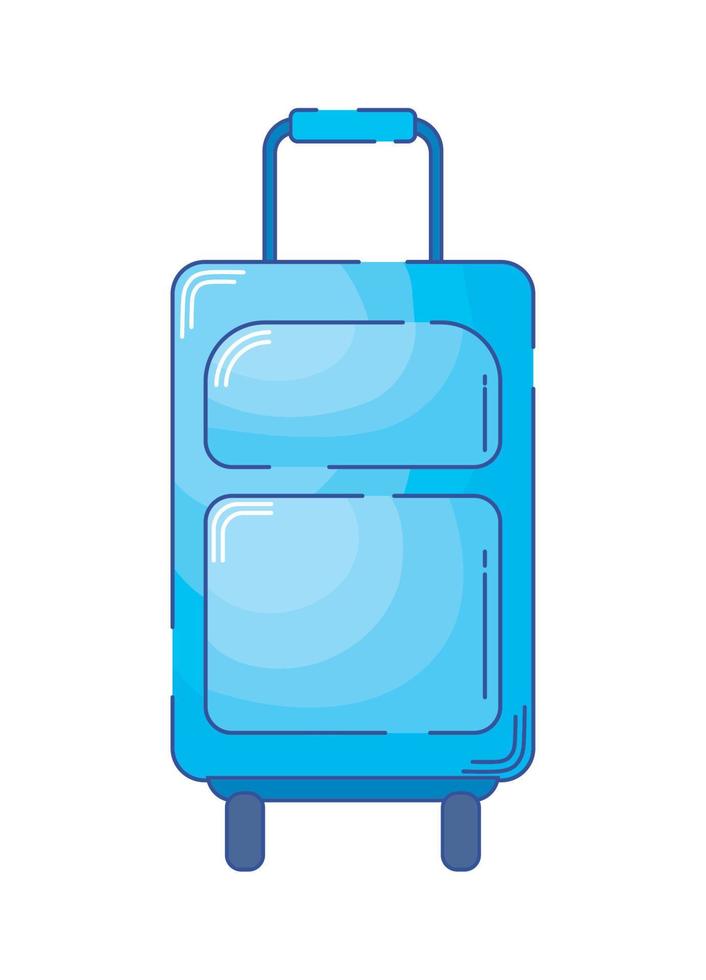 trip and travel suitcase vector