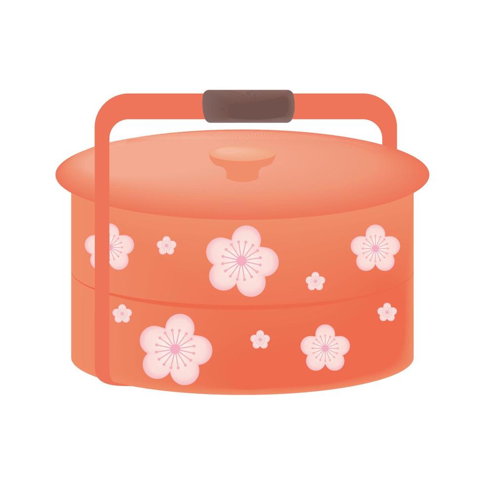 chinese lunch box vector