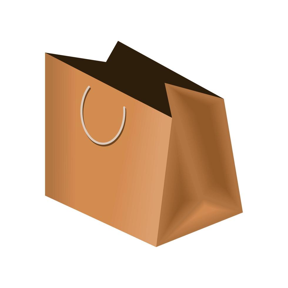 comercio de bolsas de papel vector