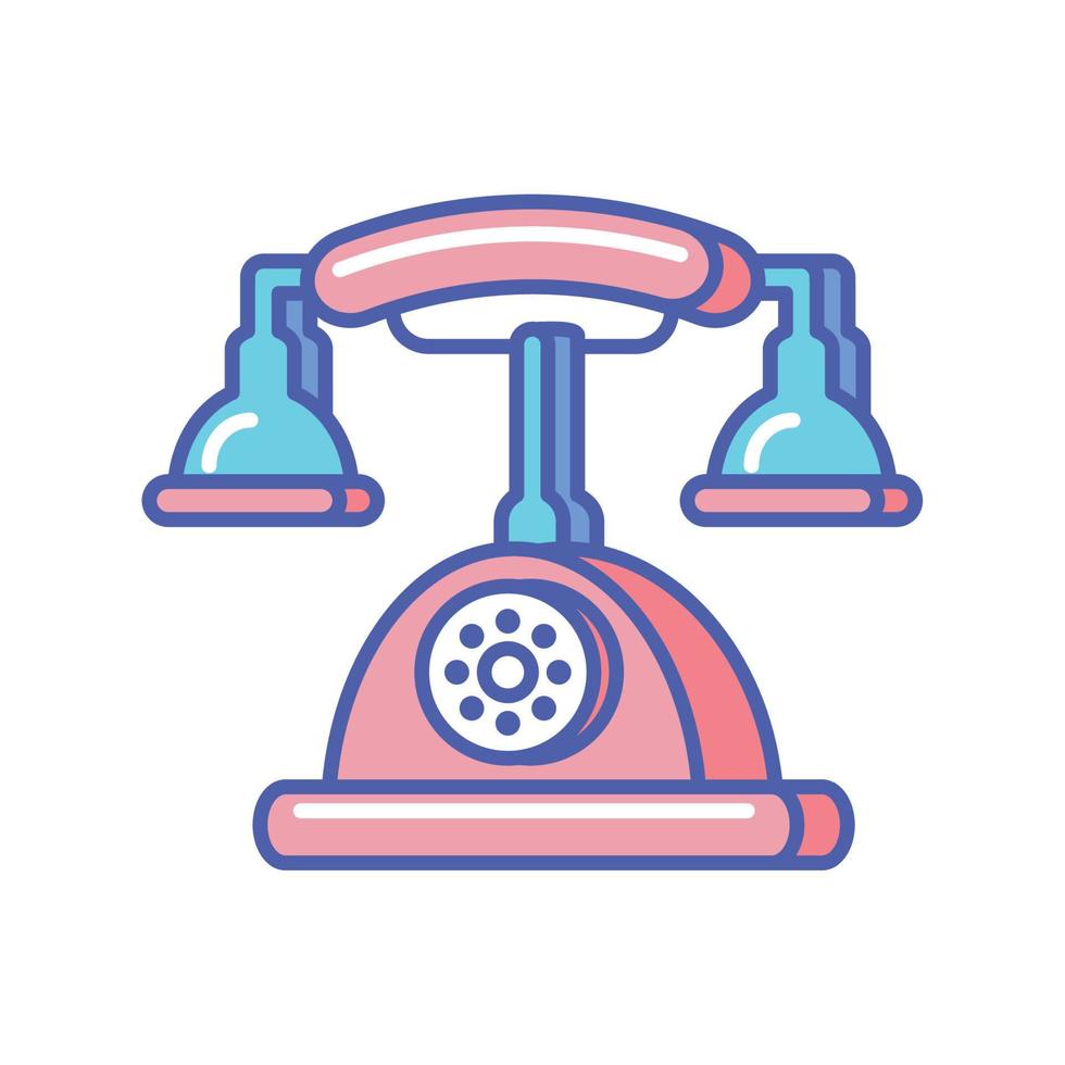 telephone retro tech vector