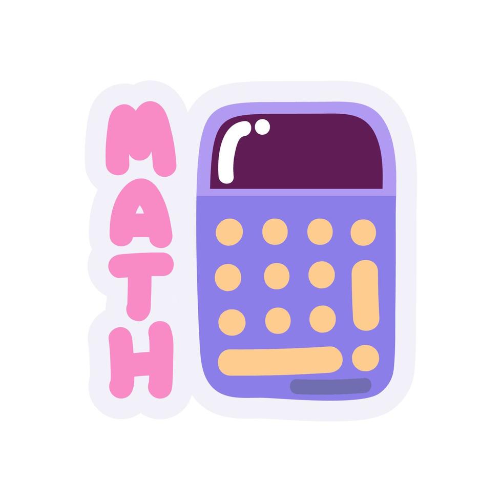 school math calculator vector