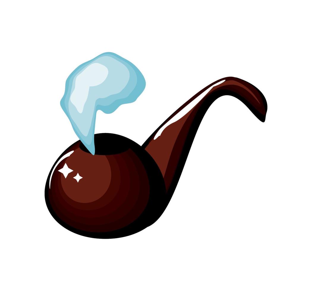 tobacco pipe smoke vector