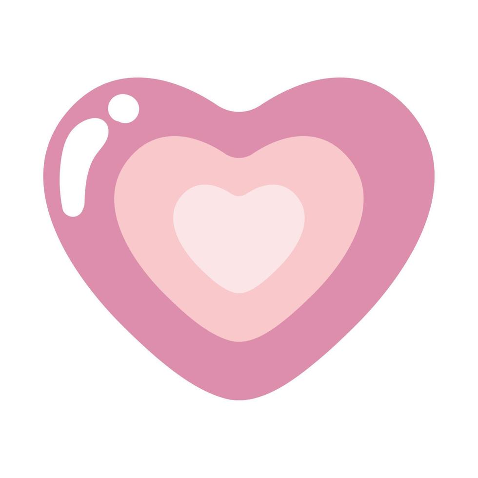 heart love cartoon vector