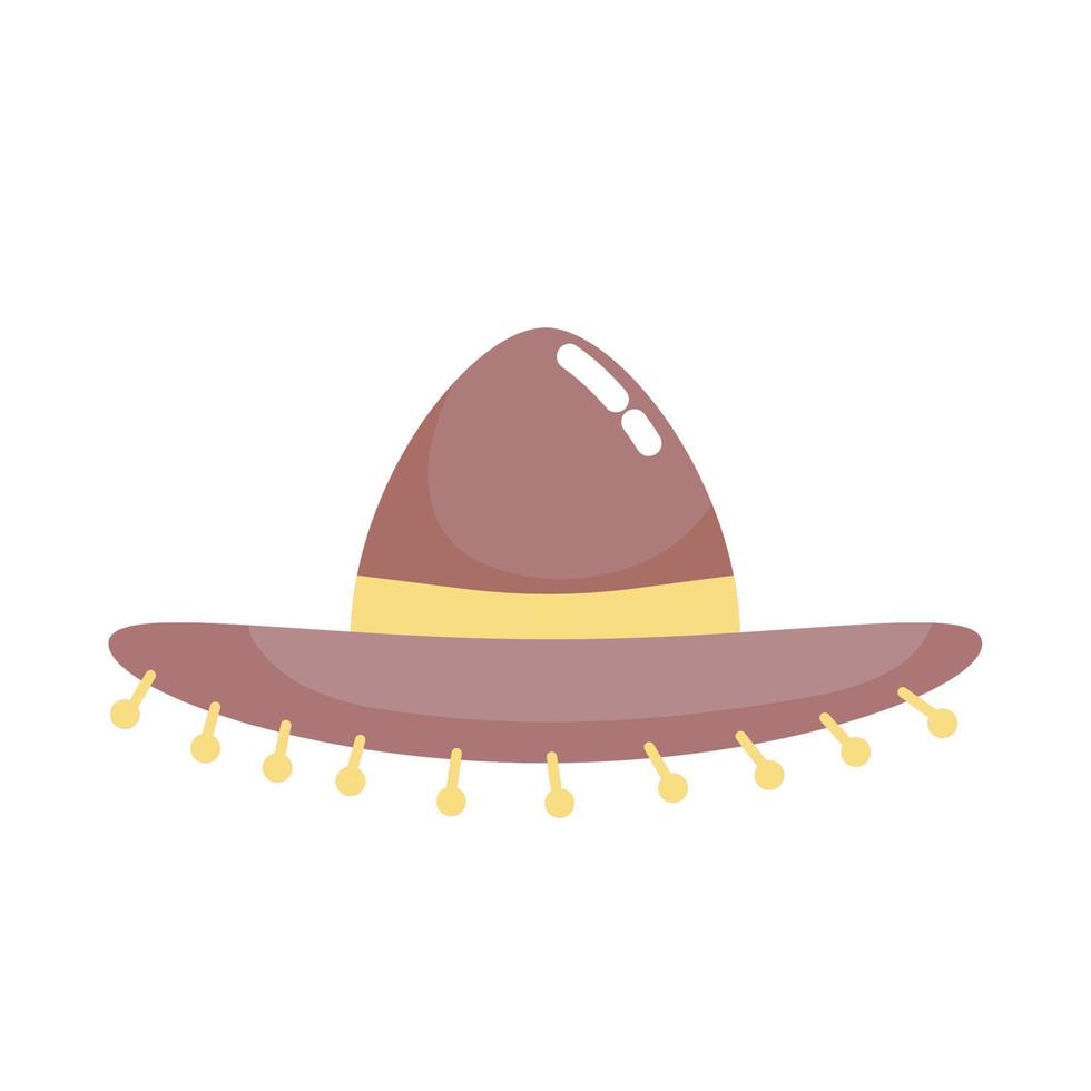 sombrero mexicano tradicional vector