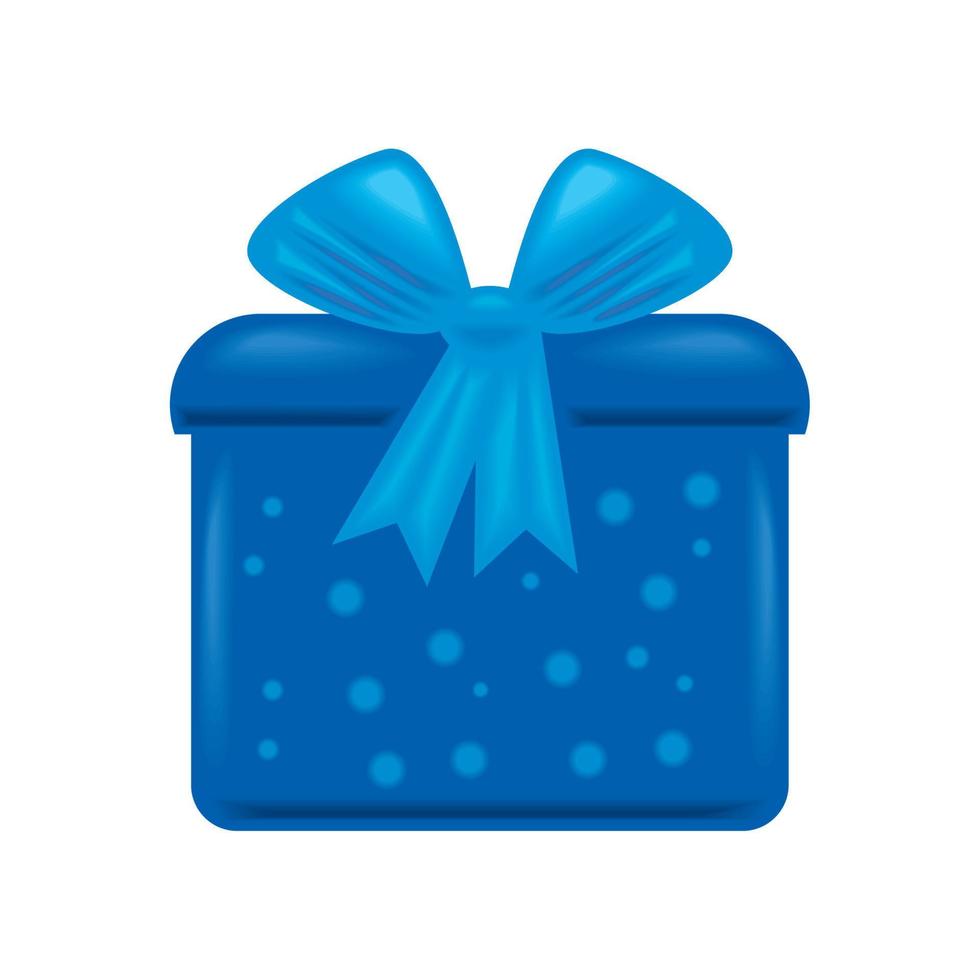 blue gift present vector