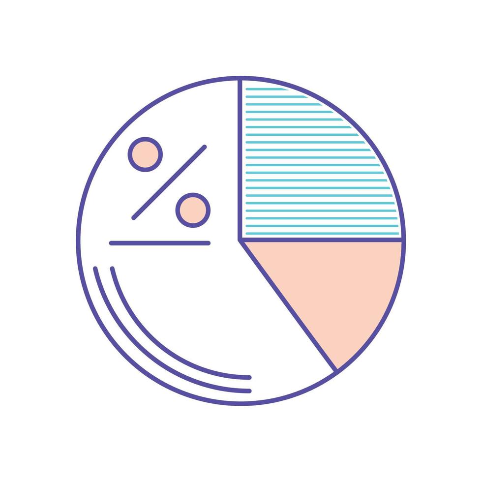 marketing pie chart vector