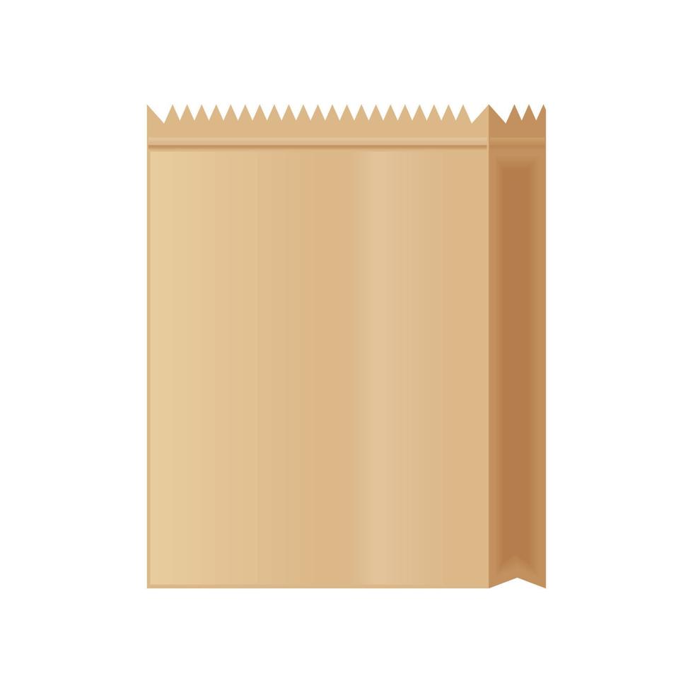 paper bag icon vector