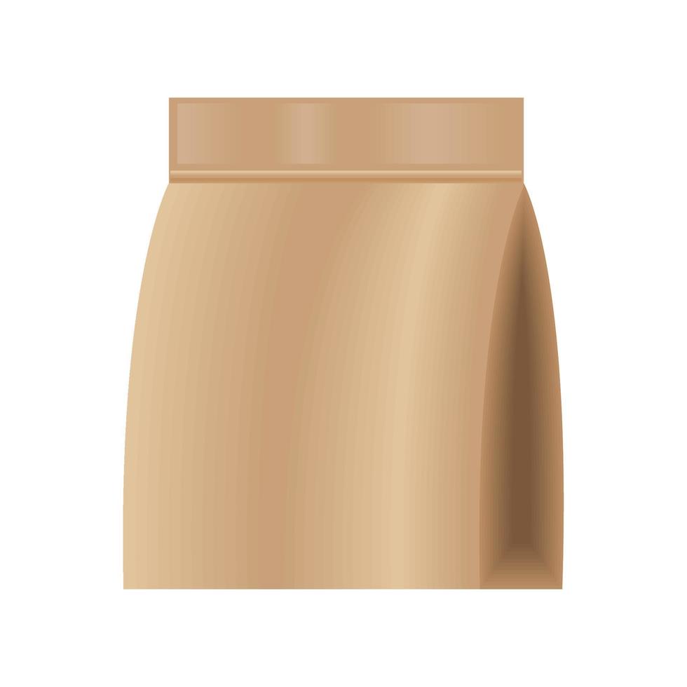 brown paper bag vector