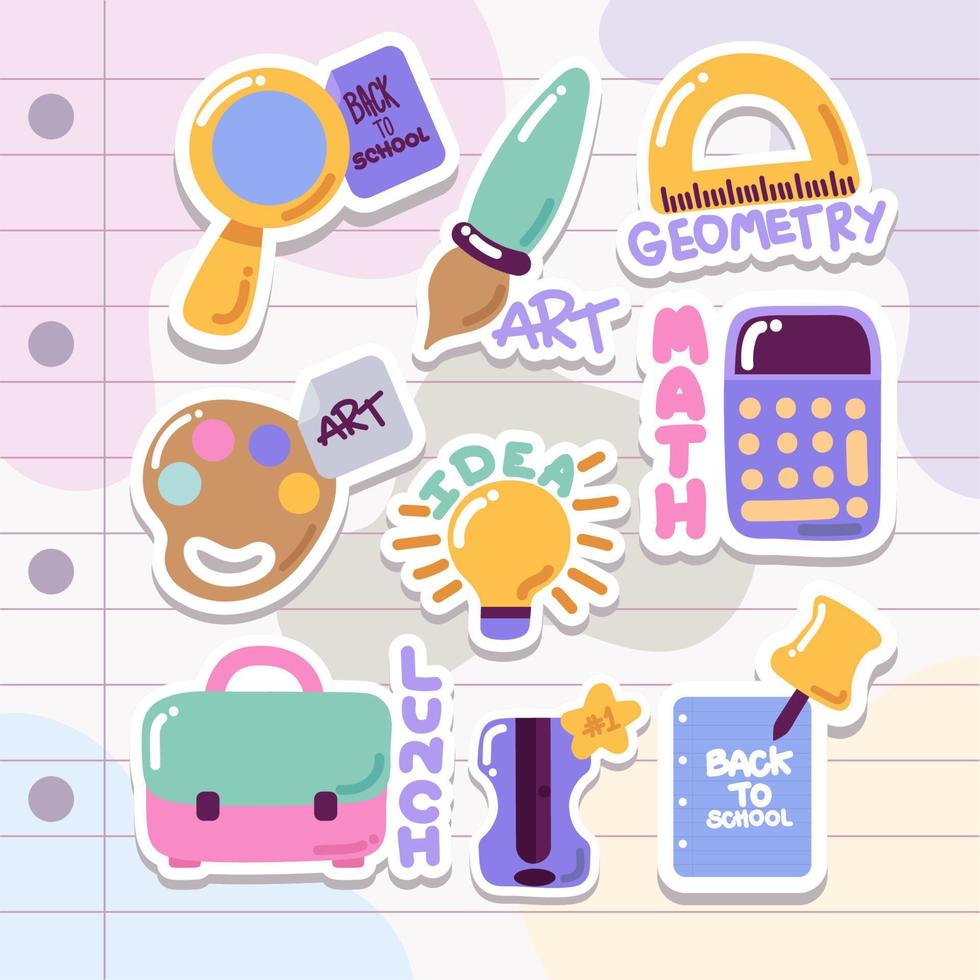 icons back to school vector
