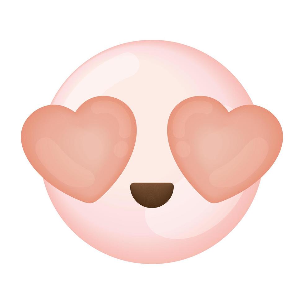 redes sociales amor emoji vector