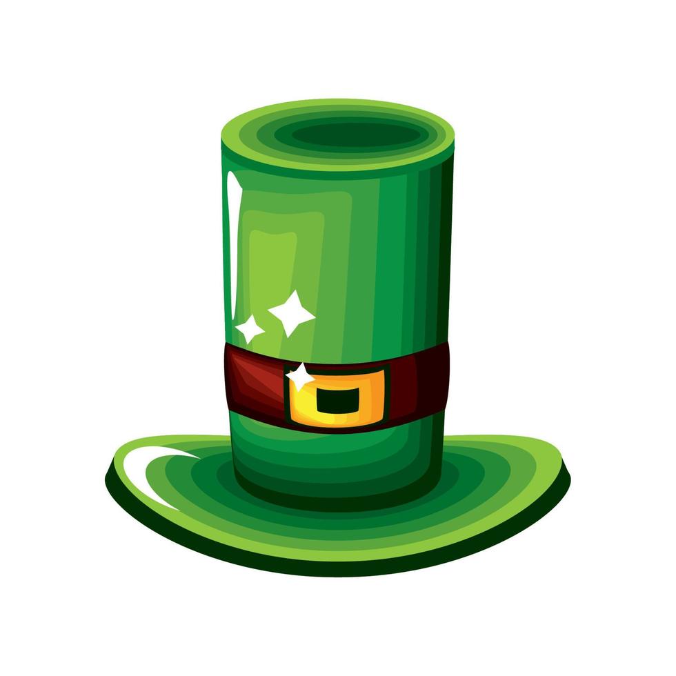 leprechaun green hat vector