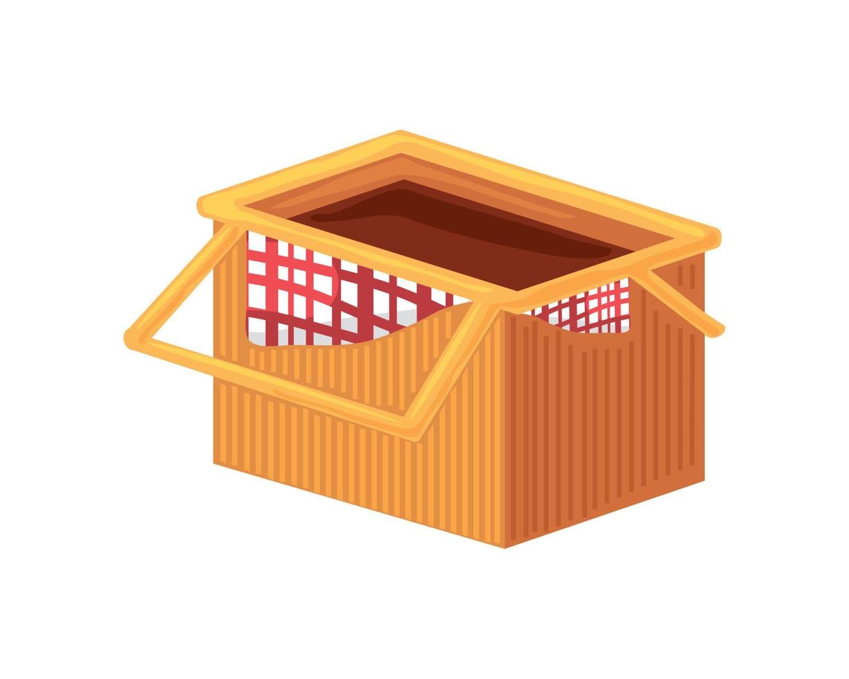 picnic basket icon vector