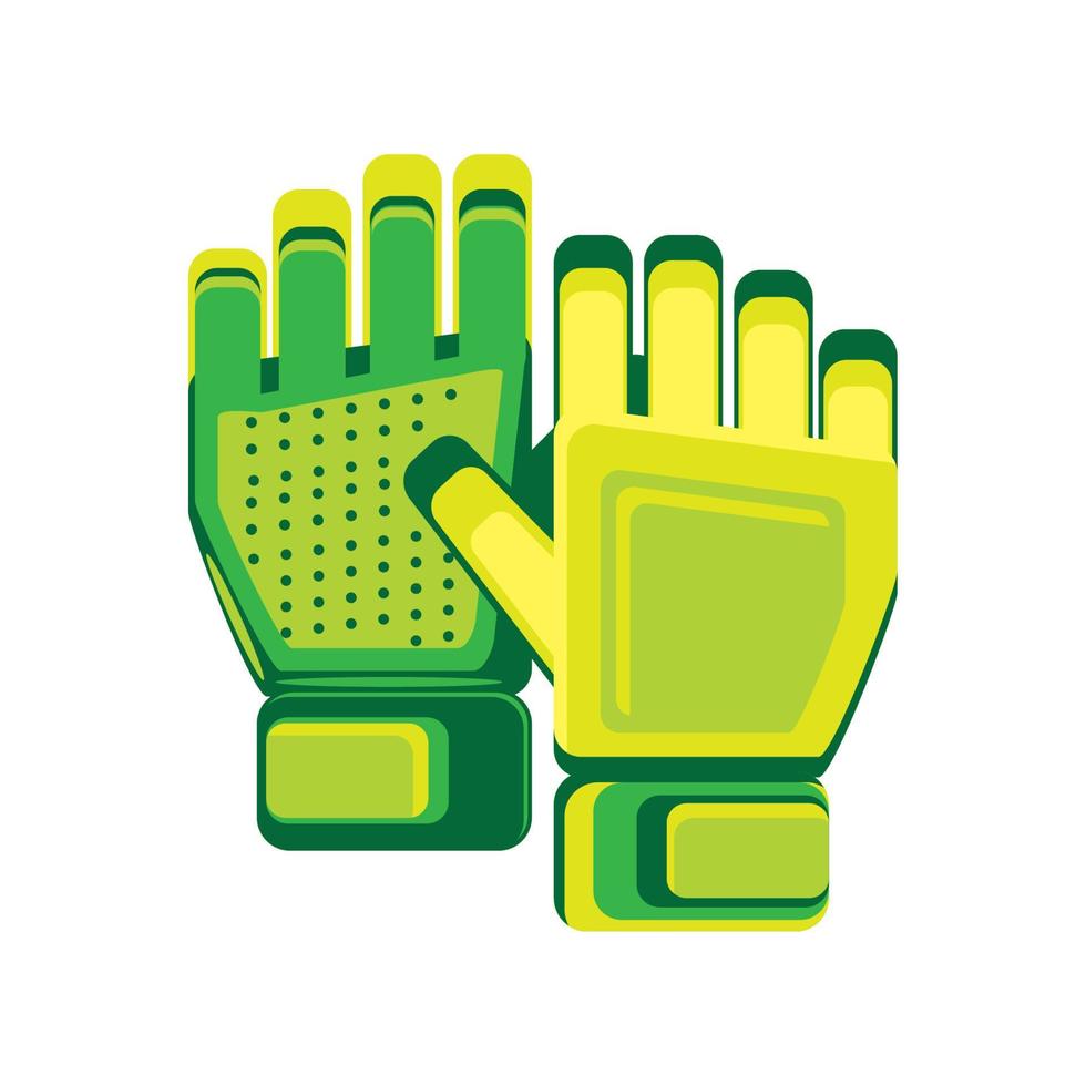 accesorio de guantes de futbol vector