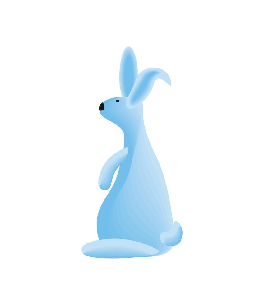 rabbit flat icon vector