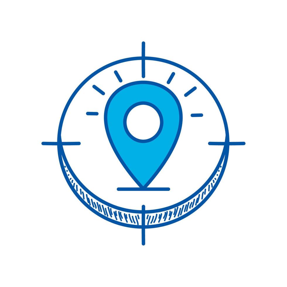 location pin icon vector