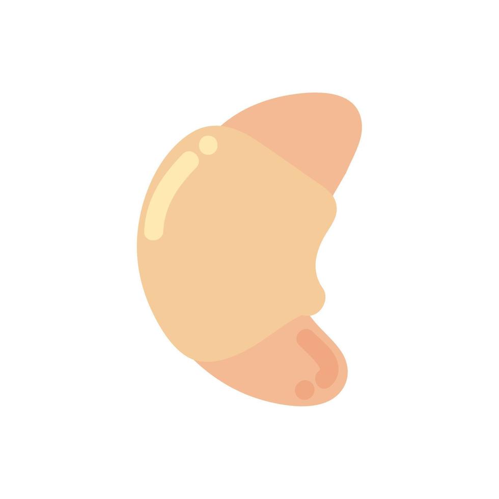 delicious bread croissant vector