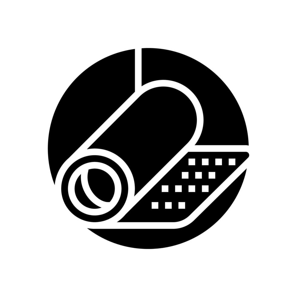 underlay for parquet board glyph icon vector illustration