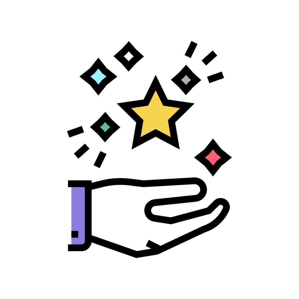 success achievement color icon vector illustration