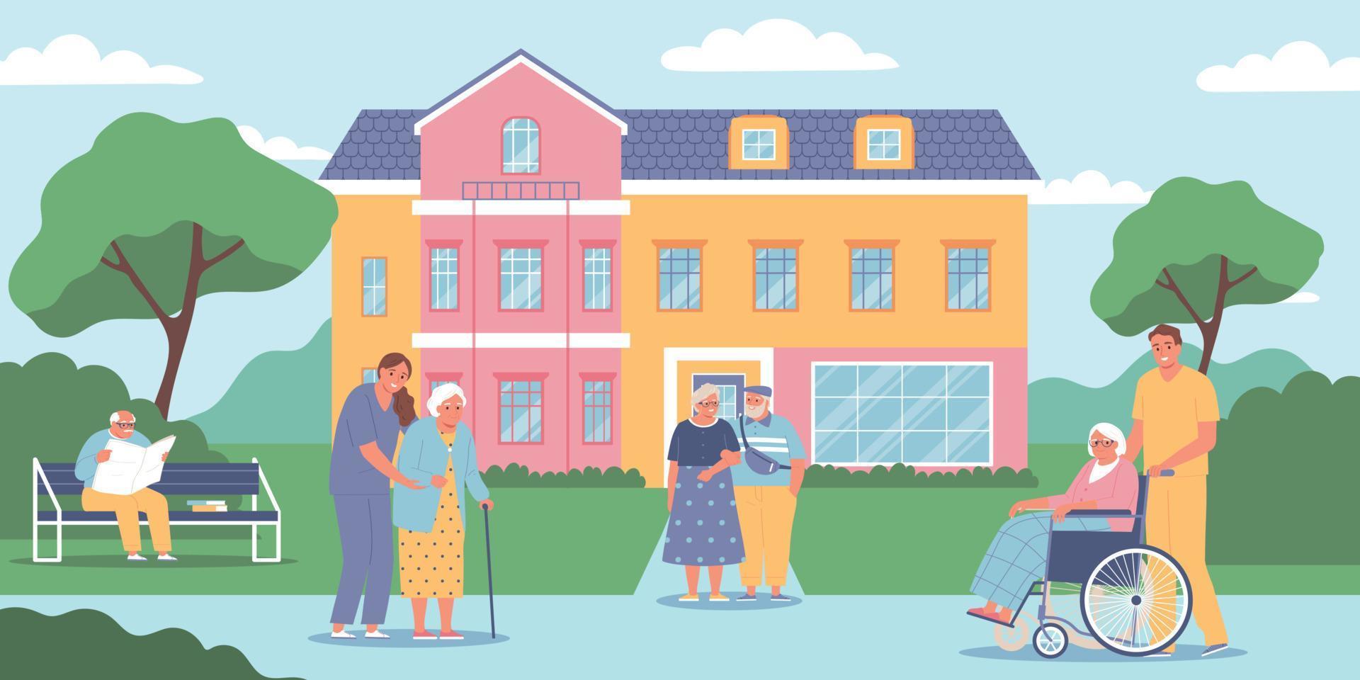 Nursing Home Illustration vector