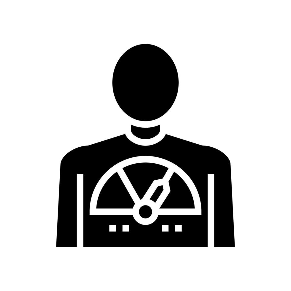 human full energy glyph icon vector illustration