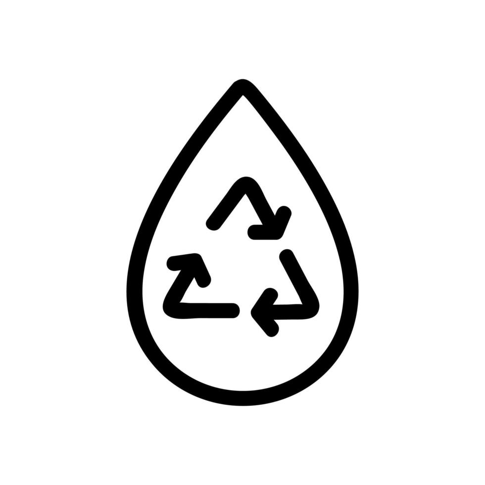 circular water in nature is an icon vector. Isolated contour symbol illustration vector