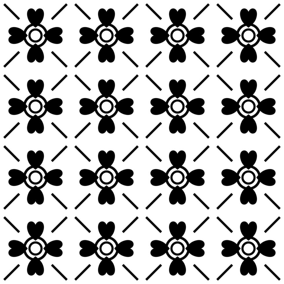 black white asian boho mandalas geometric floral pattern for printing on fabric ,Other products on demand vector
