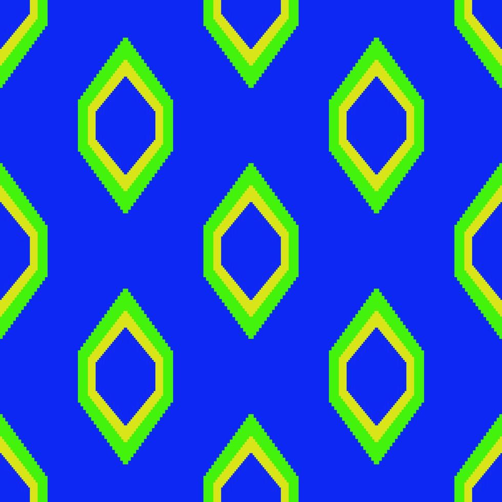 asian ikat geometric woven pattern vector