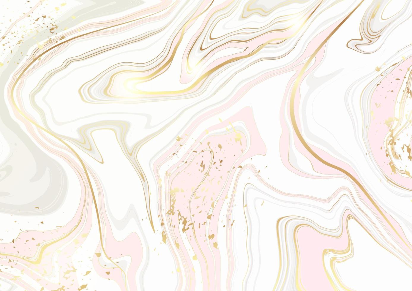 fondo de acuarela de mármol líquido rosa abstracto con galletas doradas. efecto de dibujo de tinta de alcohol de mármol pastel. plantilla de diseño de ilustración vectorial para invitación de boda vector