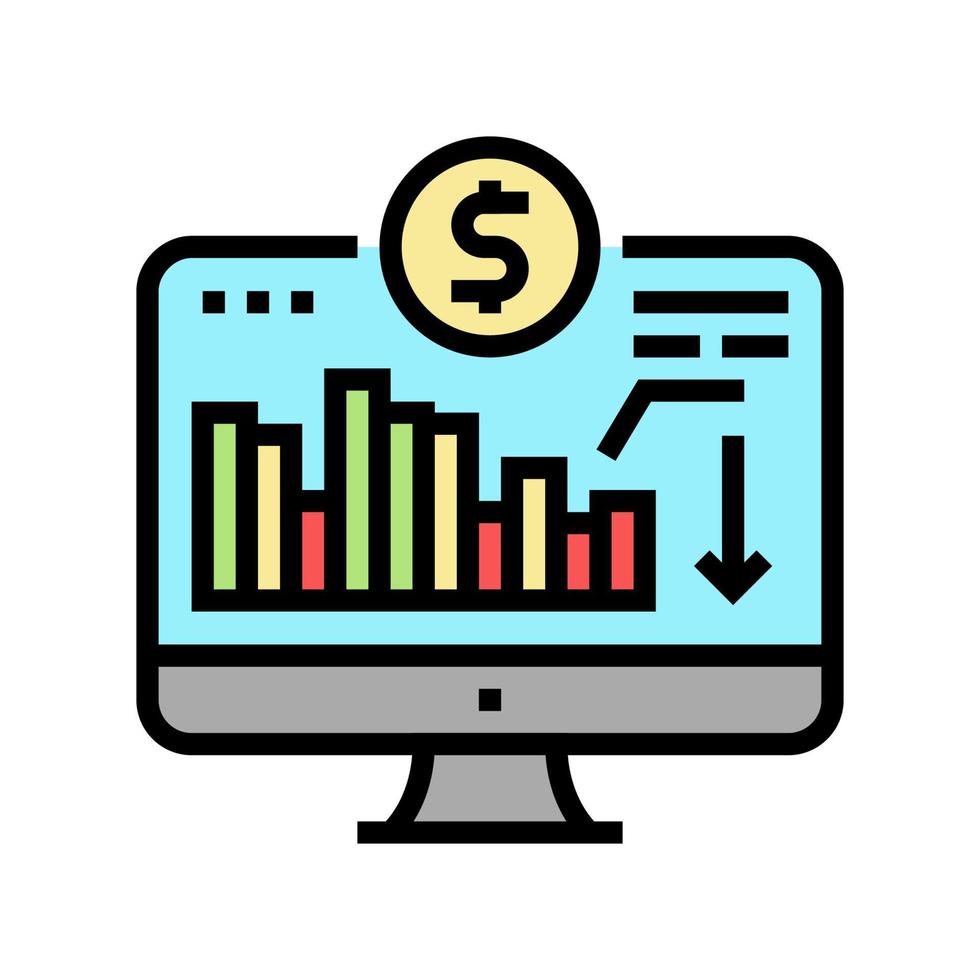maintaining minimum required account balance color icon vector illustration
