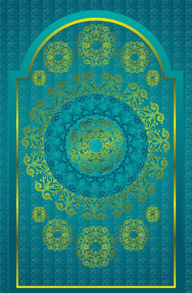 alfombra persa ilustrada diseño original, textura tribal. vector
