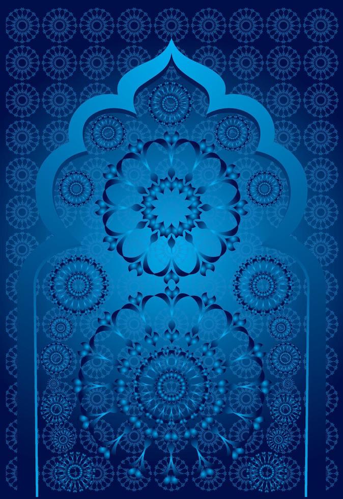 Illustrated Persian carpet original design, tribal texture. vector