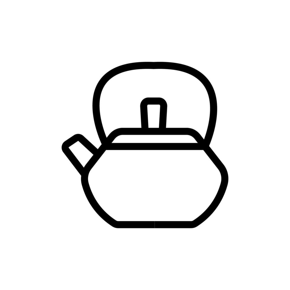 kitchen tea maker icon vector outline illustration