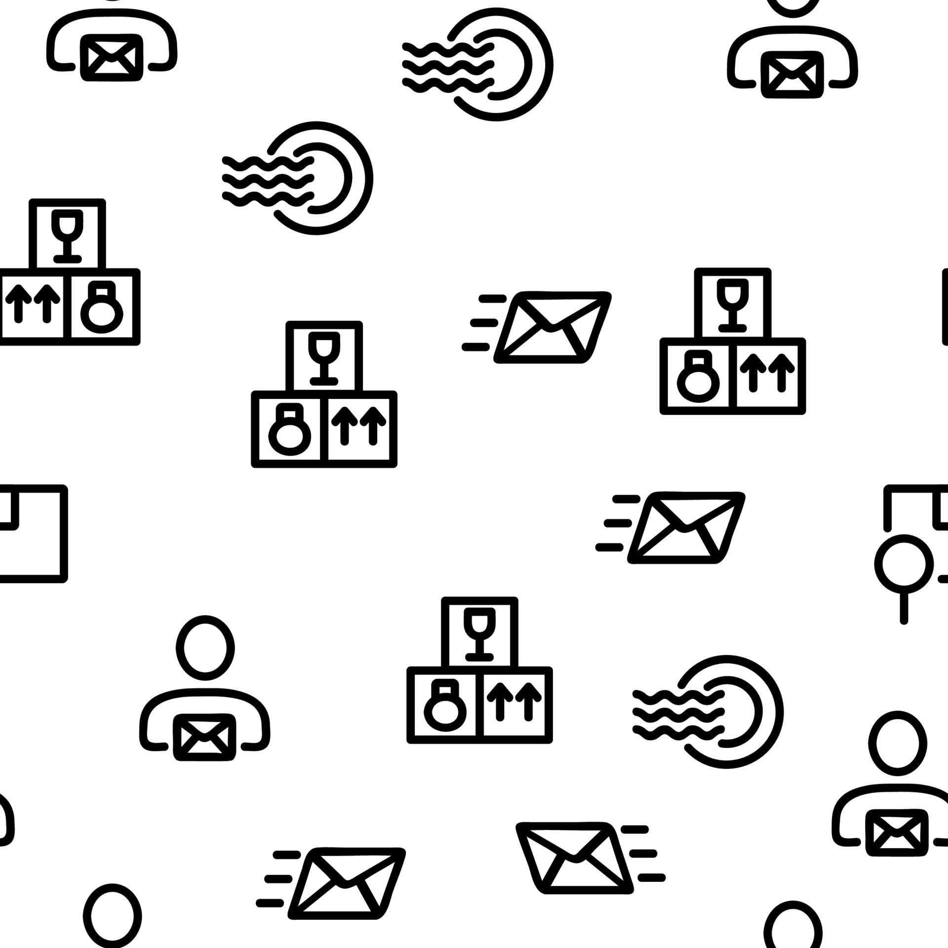 Post Company Vector Seamless Pattern 10317955 Vector Art at Vecteezy