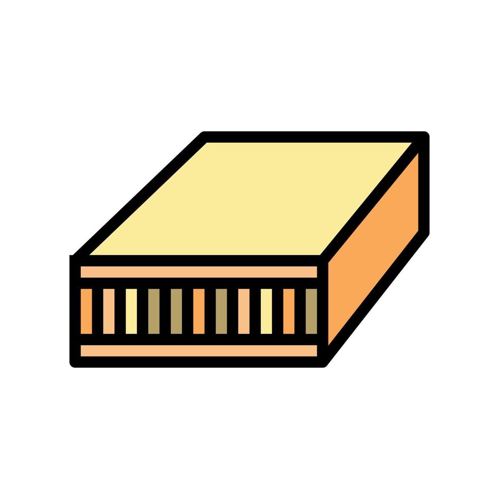 block board color icon vector illustration