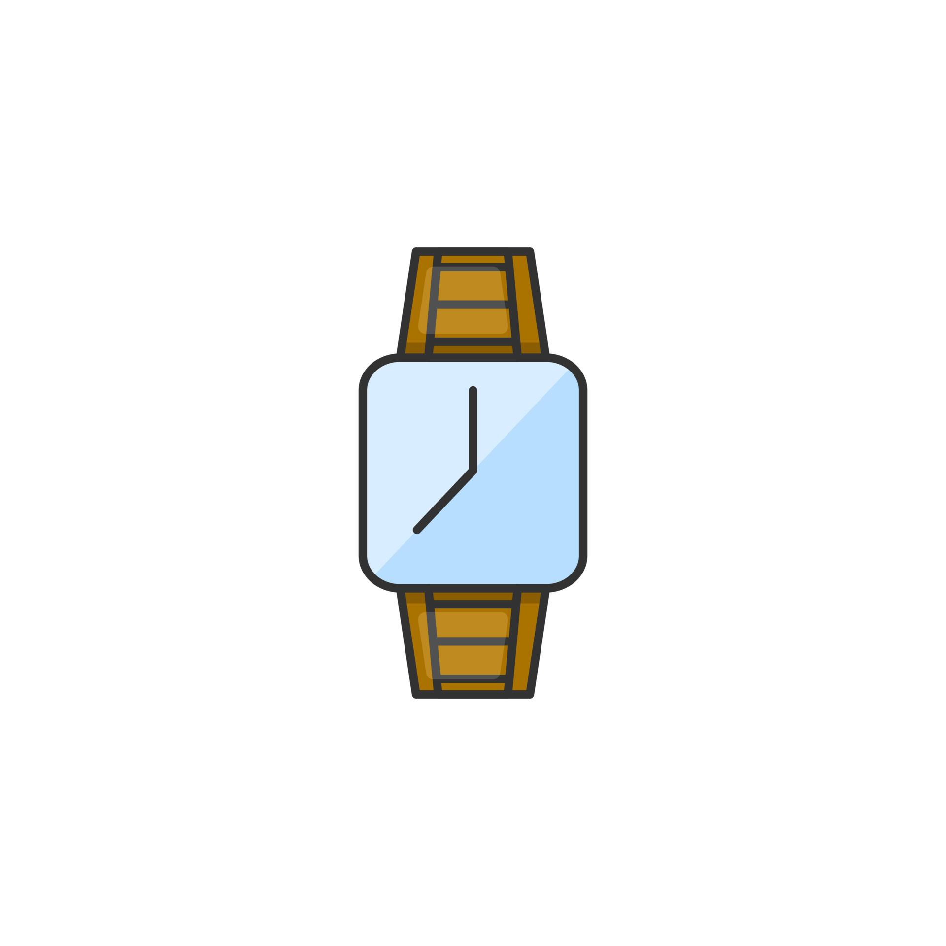 Cartoon watch vector icon on white background 10318142 Vector Art at