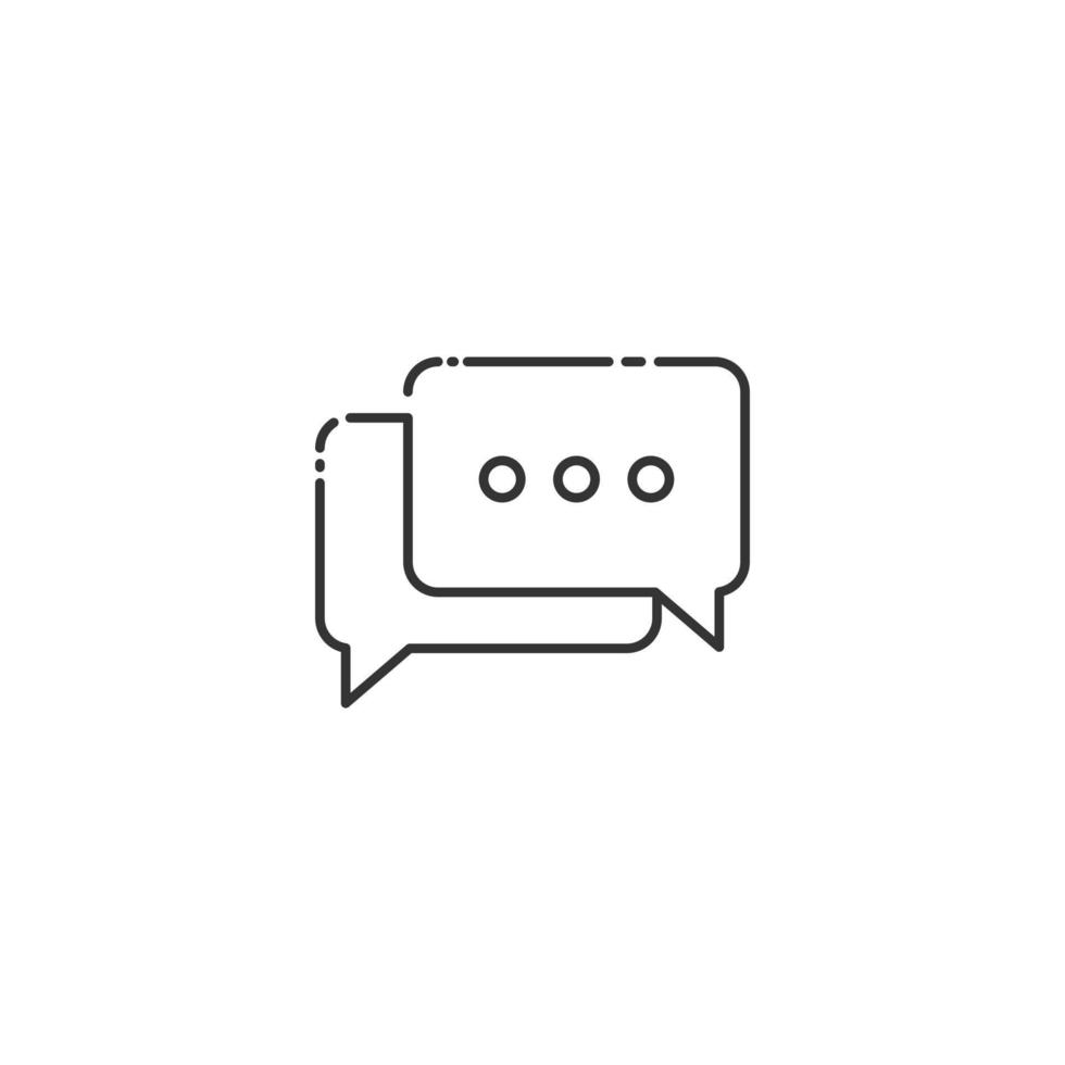 Outline Chat Message Icon Design vector