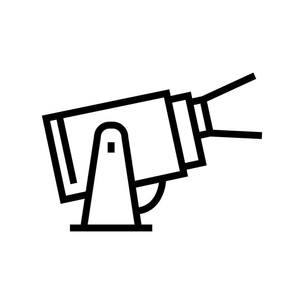 Ilustración de vector de icono de línea de iluminación de foco